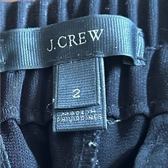 J. Crew Black Joggers Zipper Pockets Size 2 - Picture 14 of 14